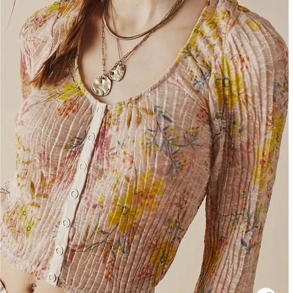 Free People Angelina Lace Top BNWT - Picture 4 of 14